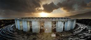 achill_1029869t Builder Joe McNamara, 'The Anglo Avenger', was ordered to tear down his Achill-henge structure by the High Court. The High Court ruled that the building, which is described as an ornamental garden, is in breach of planning laws